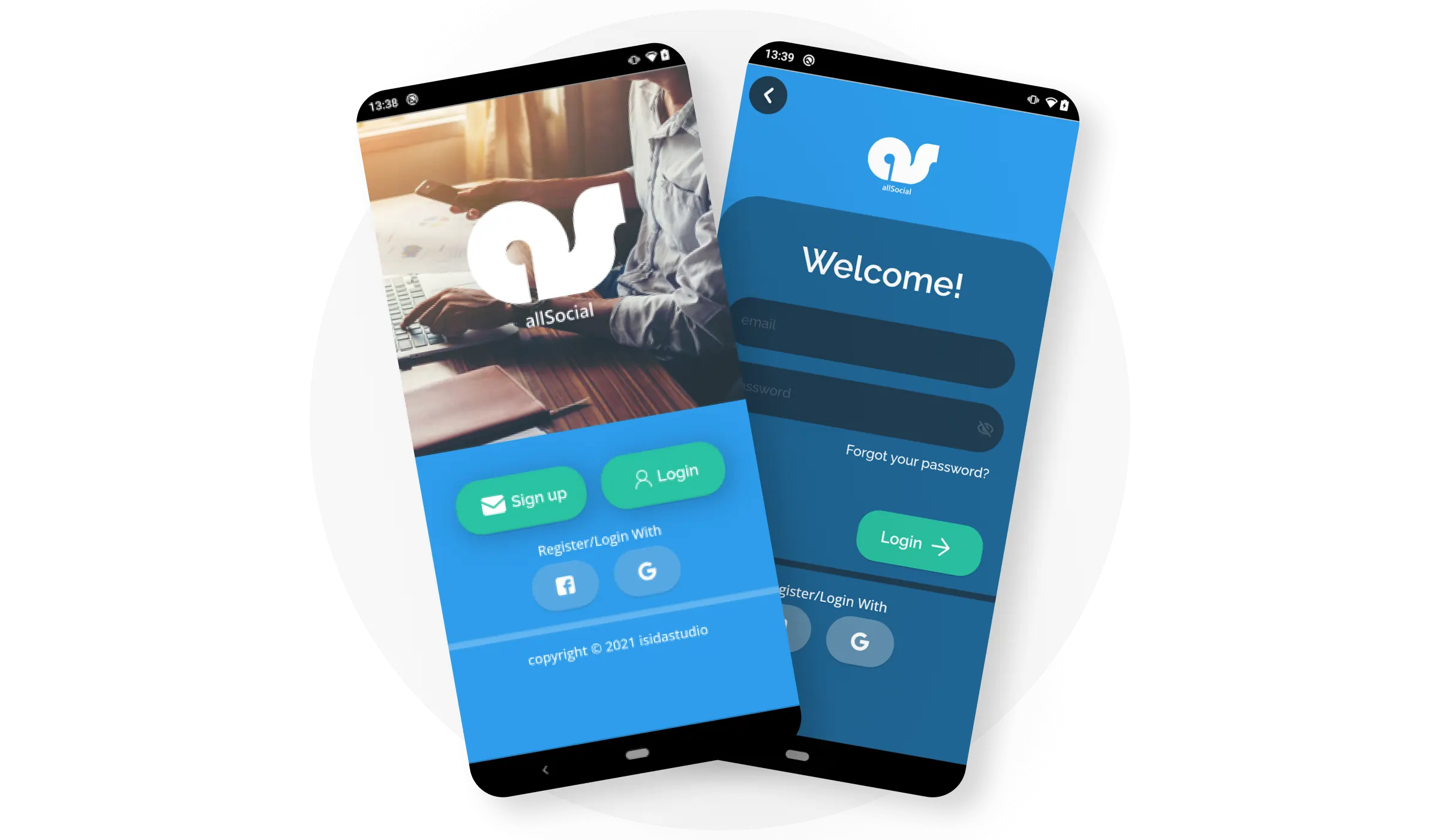 All Social Marketing Application - Flutter - Android - IOS