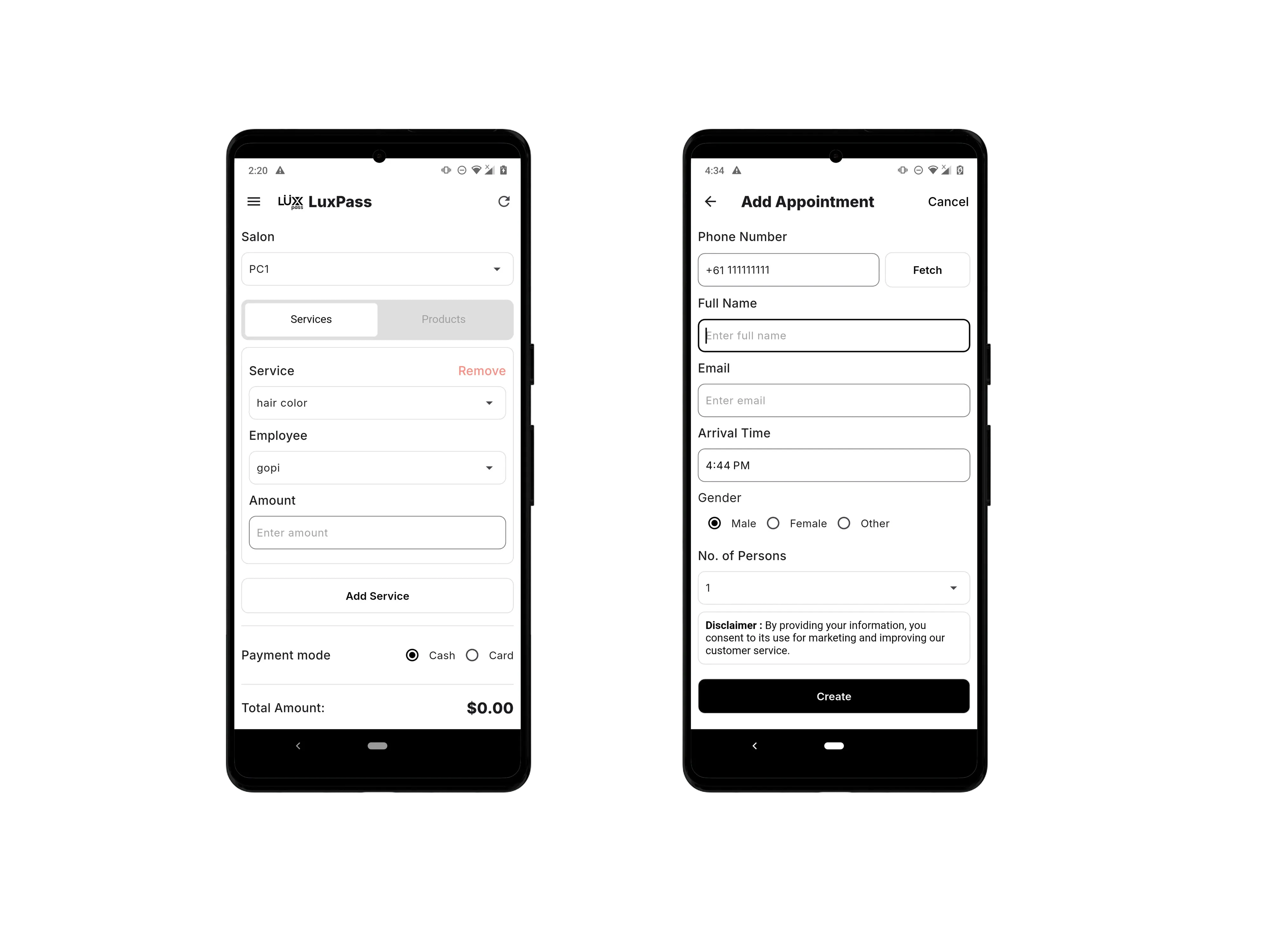 LuxPass POS Portfolio - Nautilus Techlabs